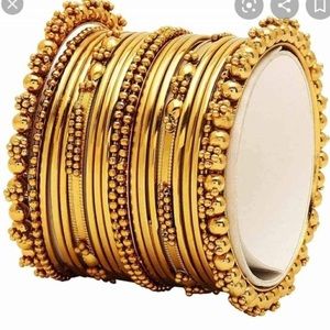 Oxidized Golden Bangles (New)
